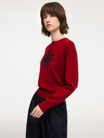 Tencel Wool Blend Floral Women Sweater GOELIA