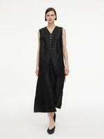 18MM Gambiered Canton Gauze Women Vest GOELIA