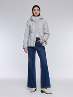 [Preview] Gathered Waist Belted Hooded Goose Down Jacket GOELIA