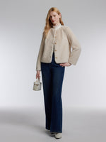 [Preview] Eco-friendly Faux Fur Textured Women Coat GOELIA
