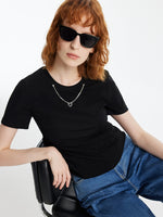 Slim Women T-shirt With Detachable Chain GOELIA