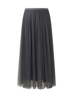 Mesh Elastic Waist Sequins Pleated Women Skirt GOELIA