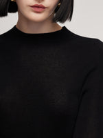 Cashmere Mulberry Silk Tencel Blend Women Knit Top GOELIA