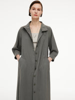[Preview] Triacetate Blend Women Trench Coat GOELIA