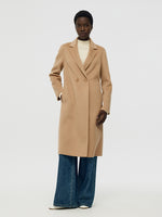 Alpaca Wool Double-Faced Slim-Fit Women Overcoat GOELIA