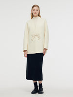 100% Wool New Chinese-Style Women Coat GOELIA