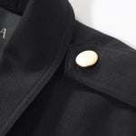 Worsted Woolen Women Trench Coat With Belt GOELIA