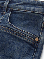 Denim Women Ankle-Length Cuffed Jeans GOELIA