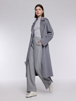 [Preview] 100% Cashmere Double-Faced Women Wrap Overcoat GOELIA