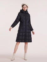 Hooded Pleated Goose Down Garment GOELIA