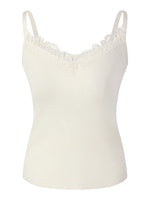 Triacetate Lyocell Blend Lace Trim Women Camisole GOELIA