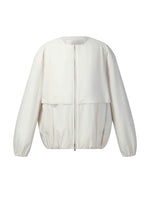 Round Neck Relaxed Fit Women Padded Jacket GOELIA