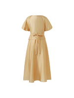 Puff Sleeves Wrapped Top And Skirt With Bottomed Camisole Three-Piece Set GOELIA