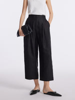 16 Momme Xiang Yun Silk Wide Leg Women Pants GOELIA