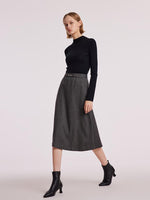 Machine Washable Wool Seamless Women Sweater GOELIA