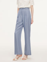 Acetate Tencel Linen Blend Women Suit Pants GOELIA