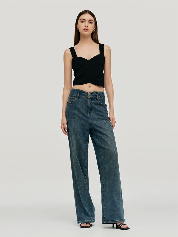 Crossover Women Knitted Tank Top GOELIA