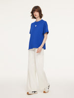 Asymmetrical Hem Heart Decorated Women T-Shirt GOELIA