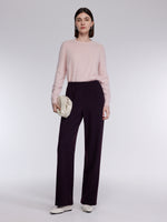 [Preview] Elastic Waist Straight Leg Women Knit Pants GOELIA