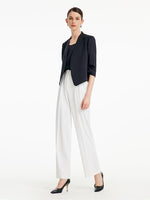 White Wide Leg Suit Pants GOELIA
