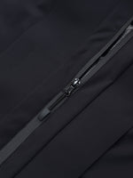 Gathered Waist Hooded Goose Down Jacket With Belt GOELIA