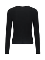 Pure Washable Wool V-Neck Women Knit Top GOELIA