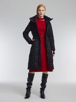 Lyocell Wool Blend Cut Out Women Knit Midi Dress With Belt GOELIA