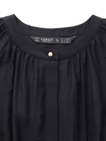 Tencel Blend Round Neck Women Maxi Dress GOELIA
