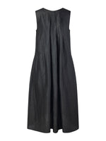 12MM Gambiered Canton Gauze Reversible Women Sleeveless Maxi Dress GOELIA