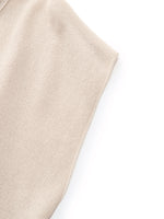 Silky Scarf Neck Knit Top And Acetate Blend Skirt Two-Piece Set GOELIA
