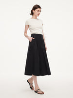 A-Line Elastic Back Waist Women Culottes GOELIA
