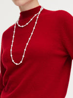 100% Cashmere Mock Neck Women Sweater GOELIA