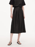 18MM Gambiered Canton Gauze Women High-Waisted Culottes GOELIA