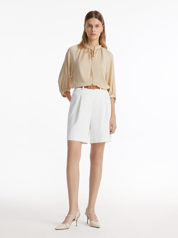 19 Momme Mulberry Silk Women Blouse GOELIA