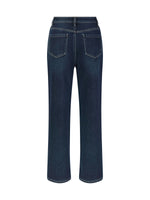 [Preview] Denim Fleece-Lined High-Waist Women Tapered Ankle Jeans GOELIA