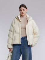 [Preview] Hooded Goose Down Cropped Jacket GOELIA