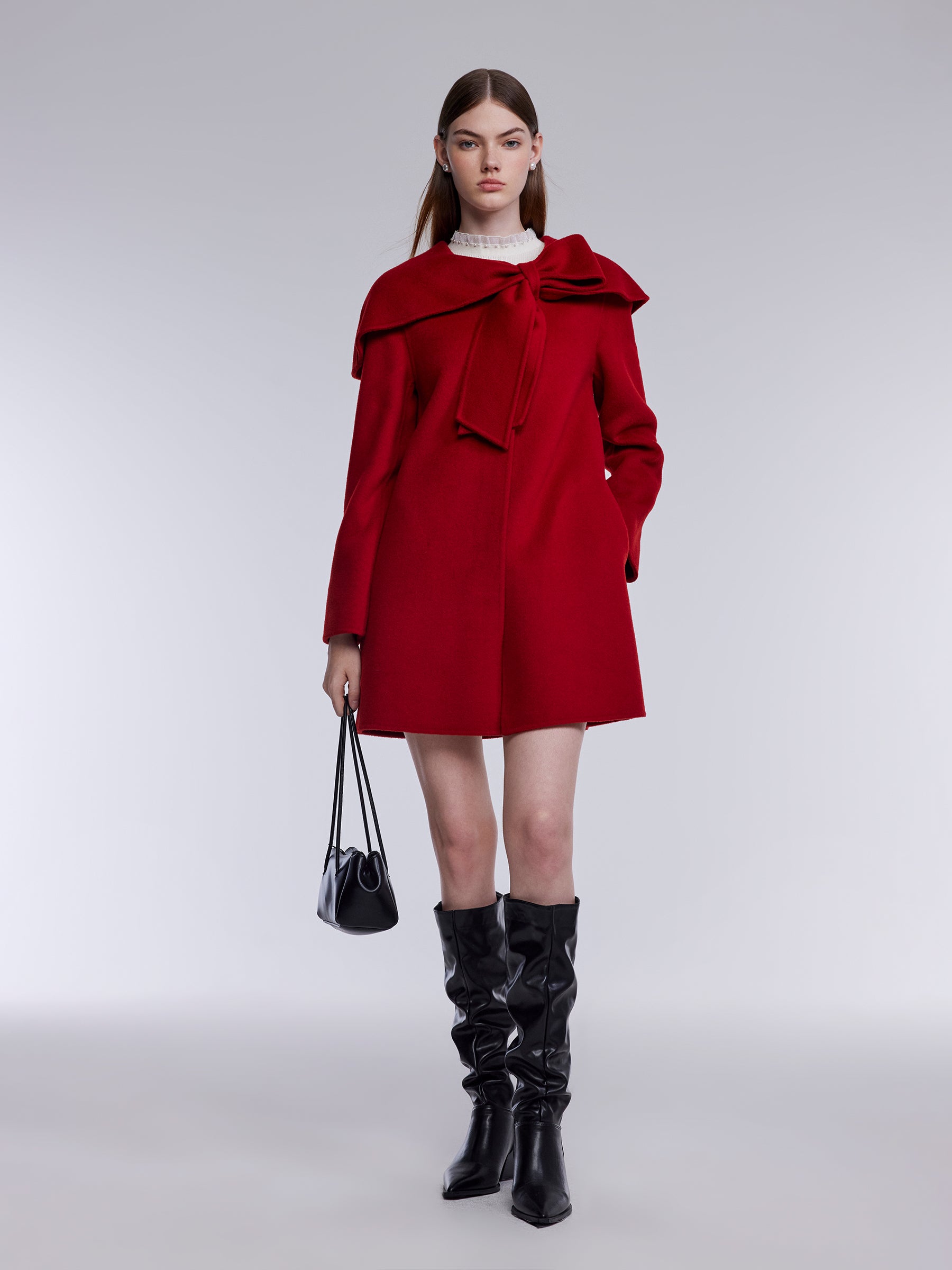 [Preview] Tencel Wool Blend Double-Faced Women Coat GOELIA