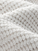Linen Cotton Sequins Women Open-Knit Top GOELIA