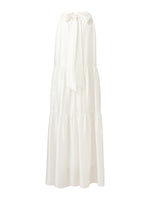 Tencel Blend Halter Maxi Dress With Detachable Flower GOELIA