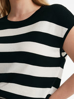 Tencel Striped Knitted Women Tank Top GOELIA
