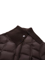 Cocoon Knitted Convertible Collar Goose Down Jacket GOELIA