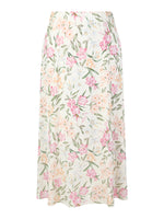 19MM Mulberry Silk Floral Print Women Skirt GOELIA