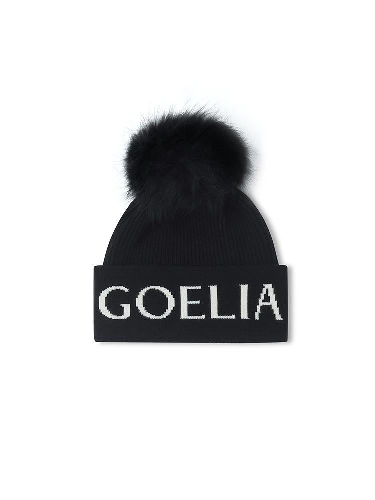 Letter Jacquard Knitted Hat GOELIA