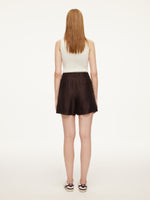 Tencel Linen Blend Women A-Line Shorts GOELIA