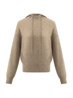Pure Cashmere Hooded Sweater With Detachable Hat GOELIA