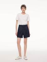 Stretchy Denim Adjustable Waist Women Shorts GOELIA