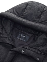 18MM Gambiered Canton Gauze Hooded Unisex Goose Down Jacket GOELIA