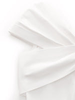 100% Cotton Stretch Off Shoulder Women Knit Bow Top GOELIA