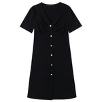 Pleated V-neck Gathered Waist Mini Dress GOELIA
