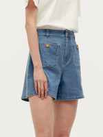 Denim A-Line Women Shorts GOELIA